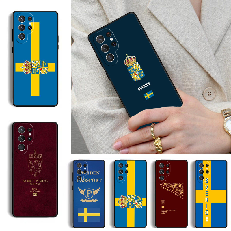 Phone Cases Sweden - Zweden Paspoort Telefoonhoesje voor Samsung Galaxy
