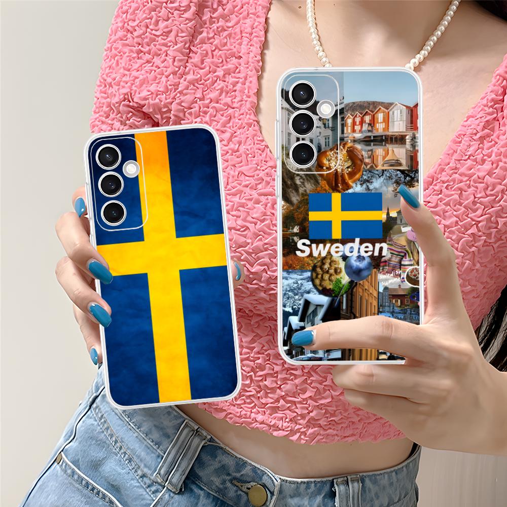 Phone Cases Sweden - Zweedse vlag telefoonhoesje voor Samsung Galaxy