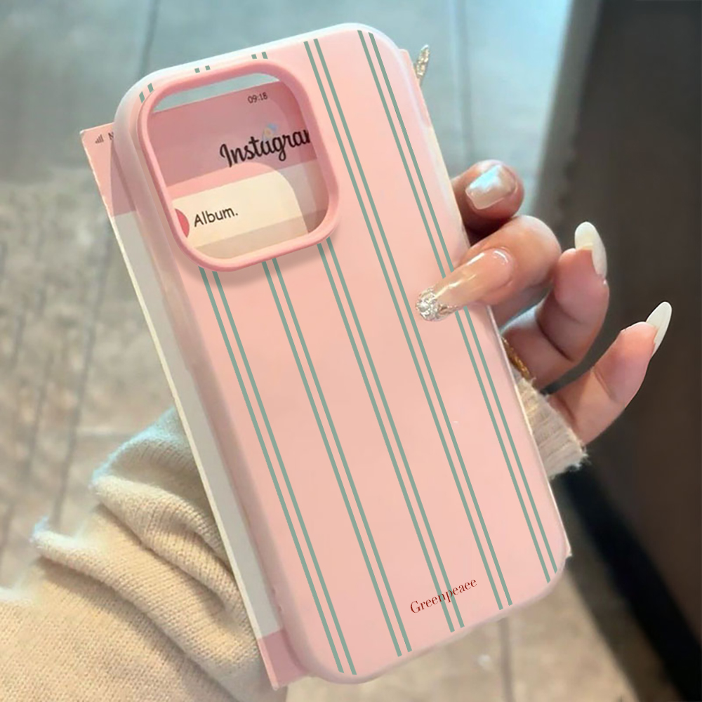 Phone Cases Xiaomi 15T - Luxe siliconen telefoonhoesje met frisse gestreepte