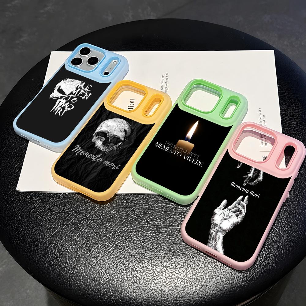 Phone Cases With Card Holder - Memento Mori Telefoonhoesje 2-in-1 Afneembaar Transparant