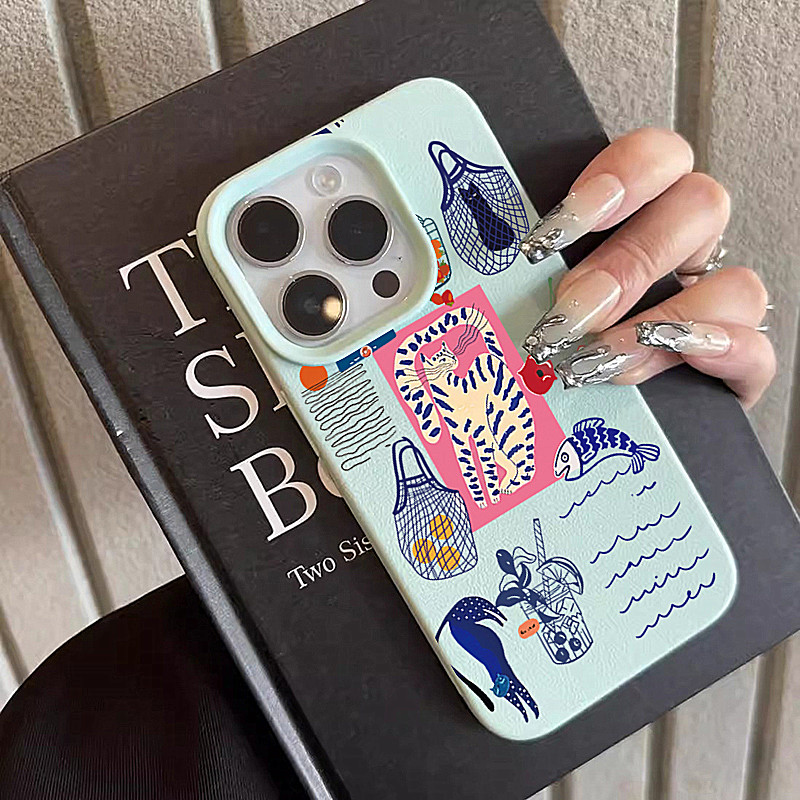 Phone Cases Otterbox - Schattige kersenkat print telefoonhoesjes voor iPhone