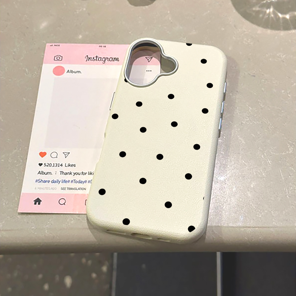 Phone Cases Xiaomi 15T - Minimalistische Zwarte Polka Dot Telefoonhoesje voor