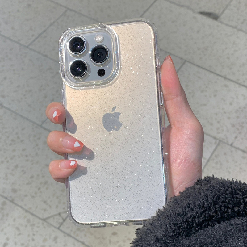 Phone Cases Otterbox - Transparant Eenvoudig Glitter Telefoonhoesje Voor iPhone