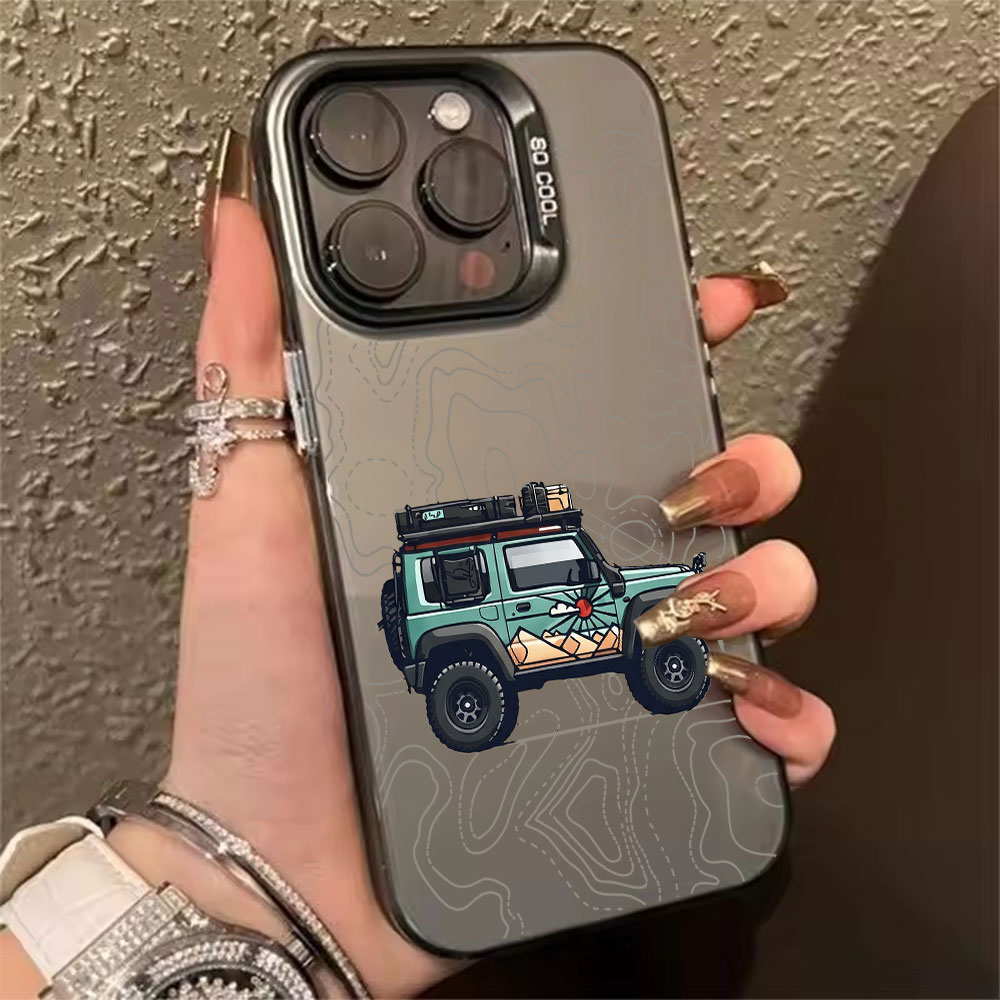 Phone Cases Otterbox - Simpele autopatroon telefoonhoesje voor iPhone 17