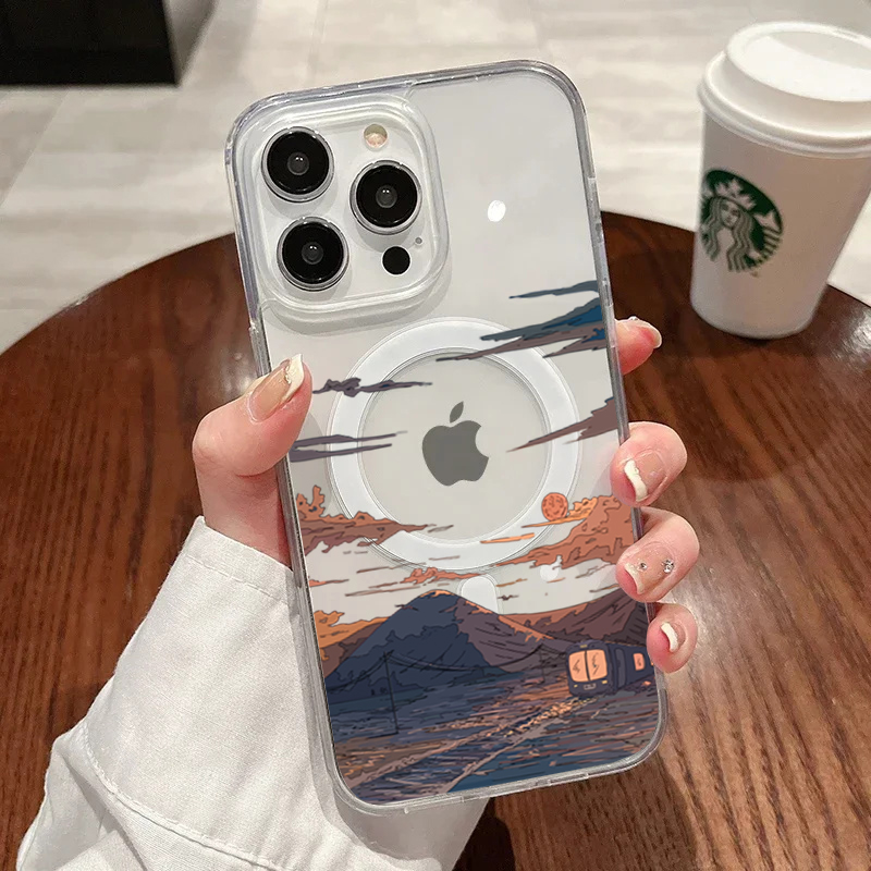 Phone Cases Mous - Zonsondergangpatroon Mode Telefoonhoesje voor iPhone 17