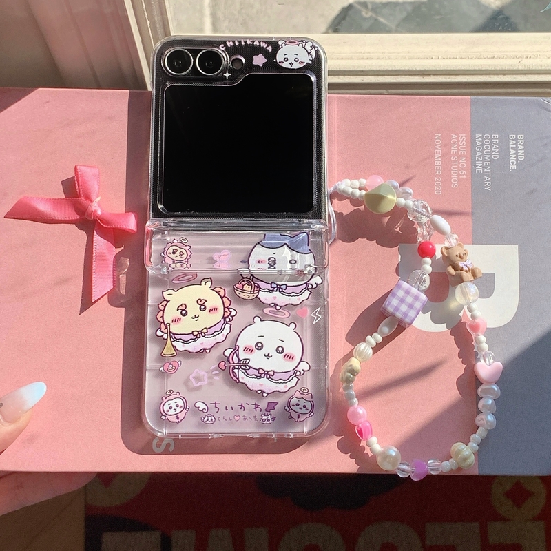 Phone Cases With Card Holder - Schattig Cartoon Anime Chiikawa Usagi Hachiware