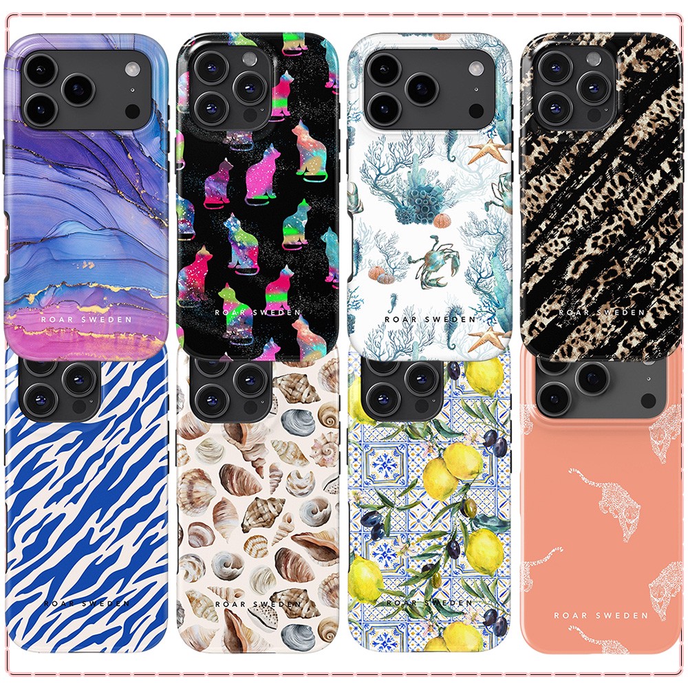 Phone Cases Sweden - Roar Zweden Paarse Marmer Telefoonhoesje voor