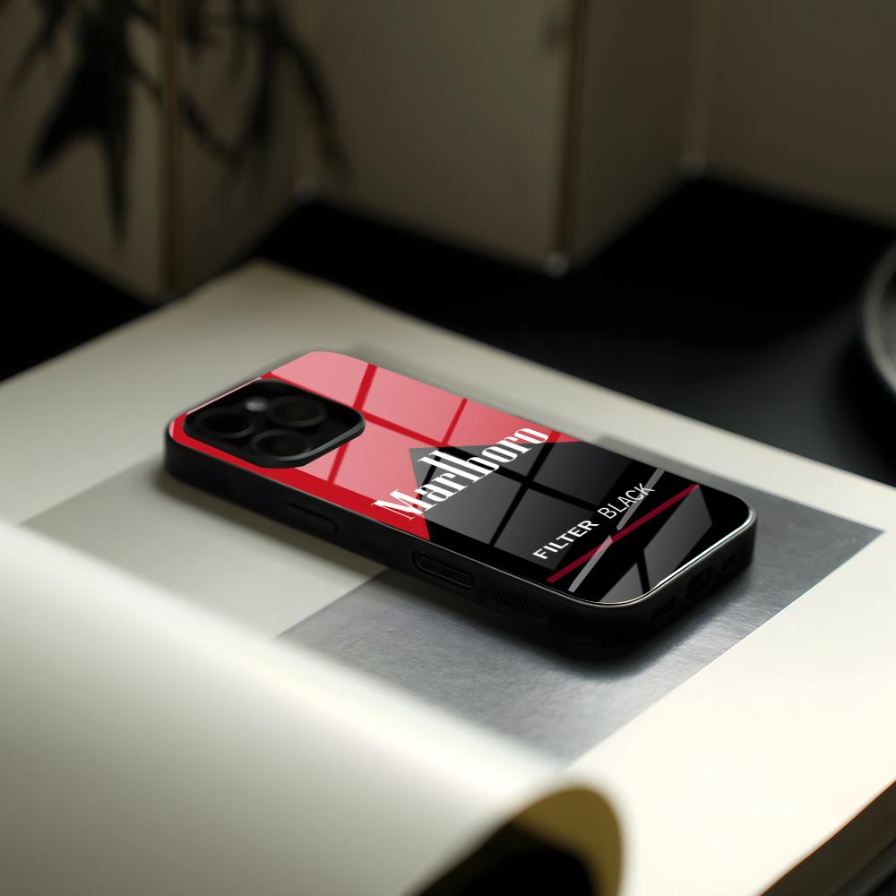 Buy Phone Cases - Anime M-Marlboro telefoonhoesje glas voor iPhone