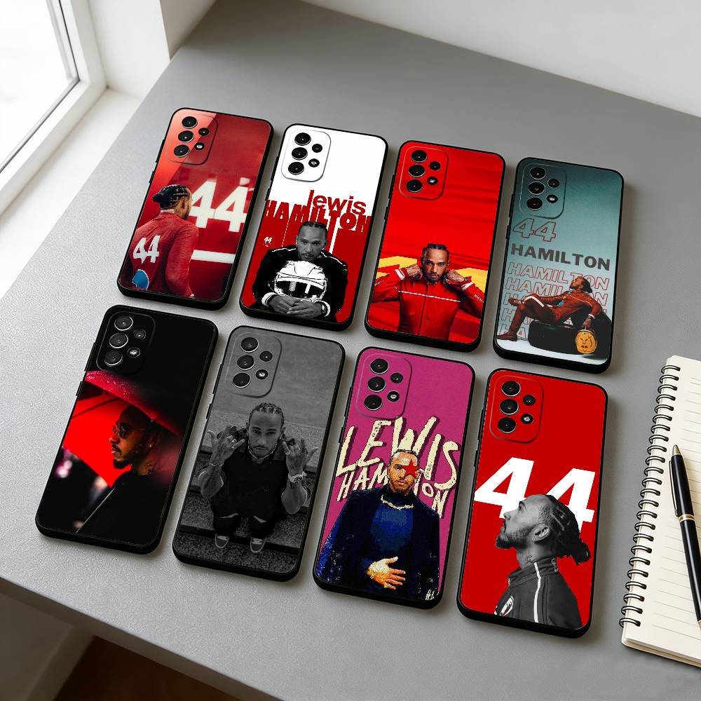 Phone Cases Hamilton - L-Lewis H-Hamilton 44 Racer Telefoonhoesje Zwart