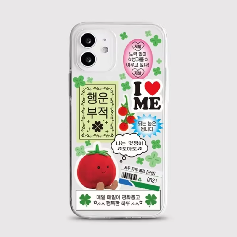 Koreaanse schattige vierklaver - Phone Cases Korea recensie en prijs