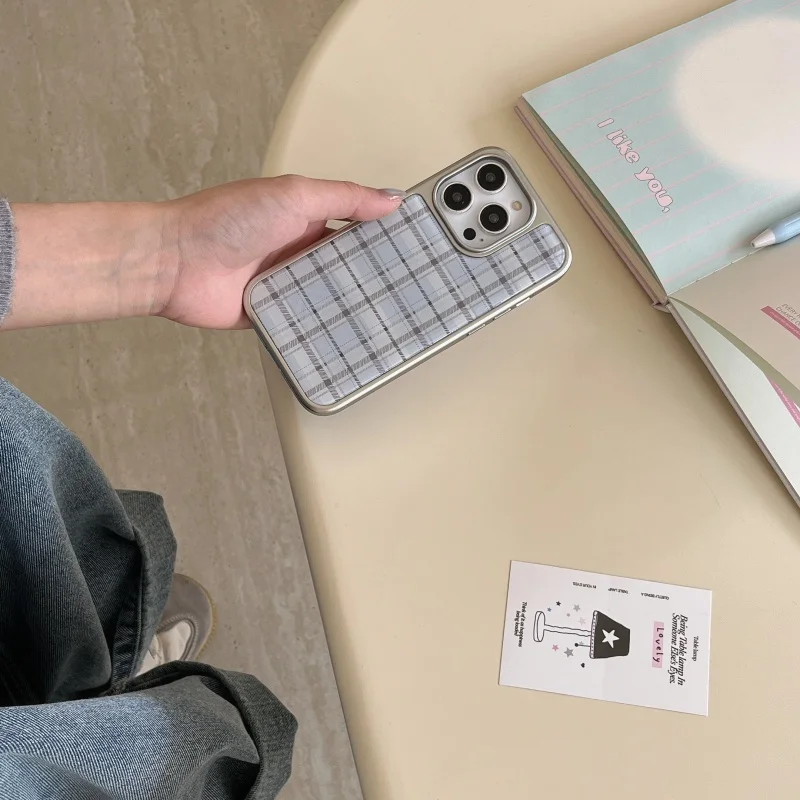 Koreaanse Ins Epoxy Blauw Plai - Phone Cases Korea recensie en prijs