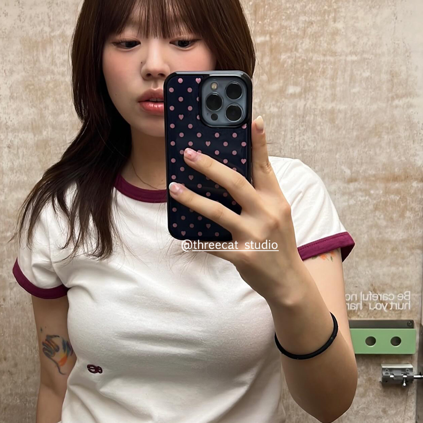 Koreaanse Ins Kleurrijke Polka - Phone Cases Korea recensie en prijs