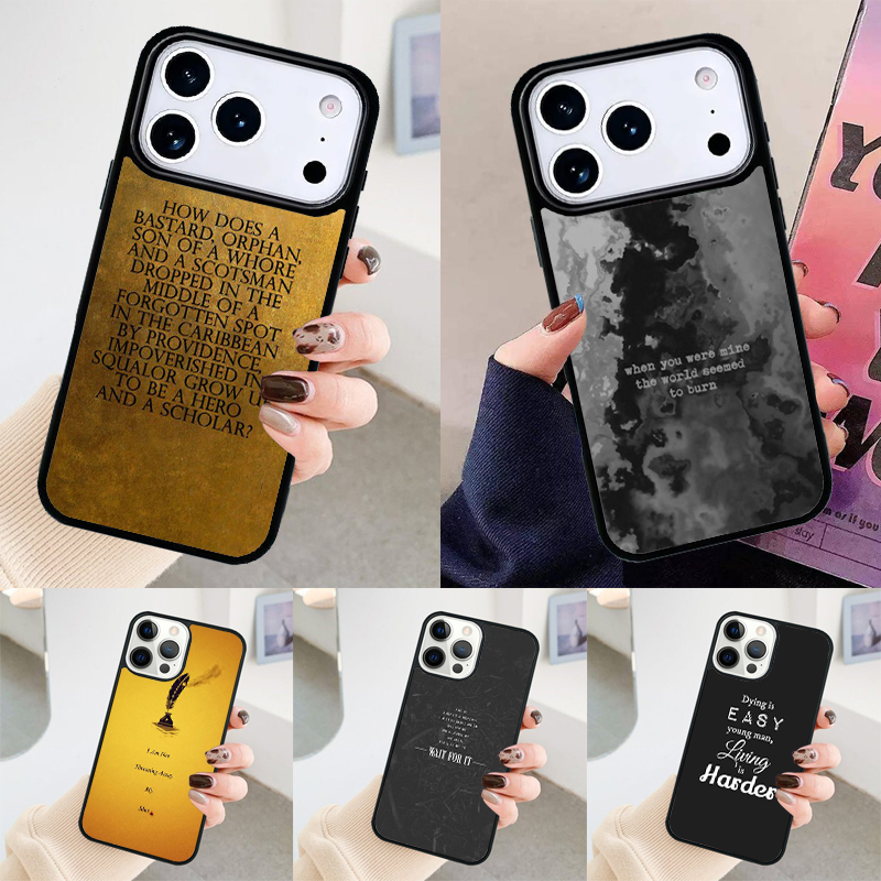 Hamilton Muzikale Teksten Tele - Phone Cases Hamilton recensie en prijs
