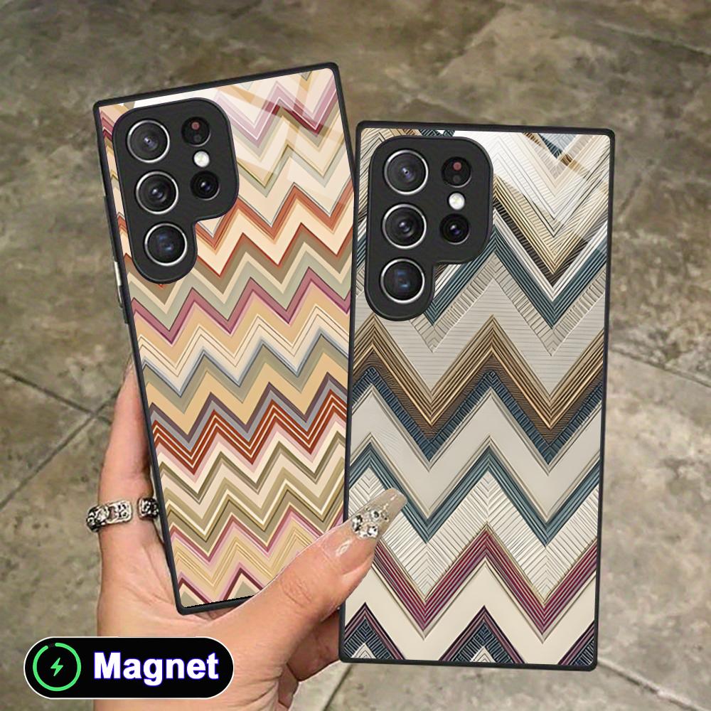 Modegolf Streep Telefoonhoesje - Phone Cases With Magnet recensie en prijs