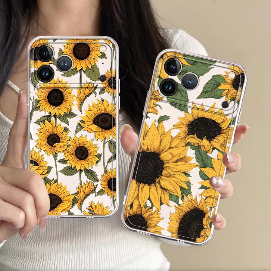 Schattig zonnebloempatroon hoe - Phone Cases For Iphone 17 recensie en prijs