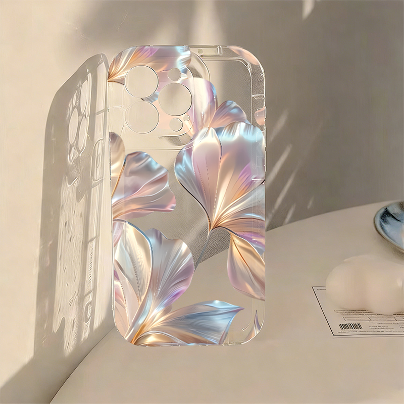 Kleurrijke metallic Ginkgo pri - Phone Cases Transparent recensie en prijs