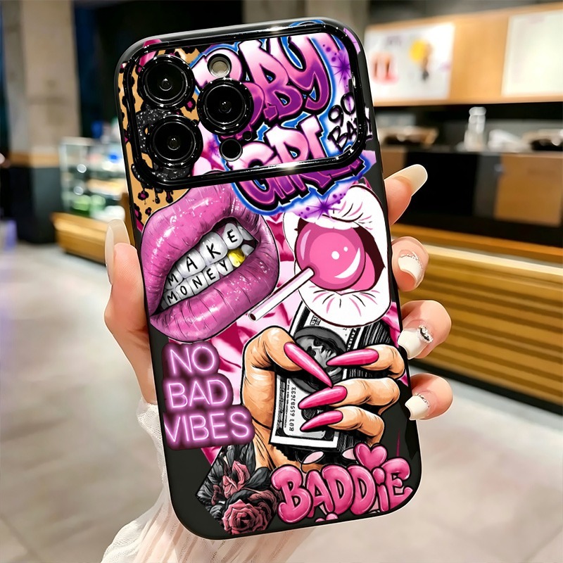 Hiphop roze lippen baby meisje - Phone Cases Girls recensie en prijs