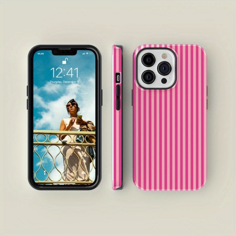 Gestreept Roze op Roze Tough T - Buy Phone Cases recensie en prijs