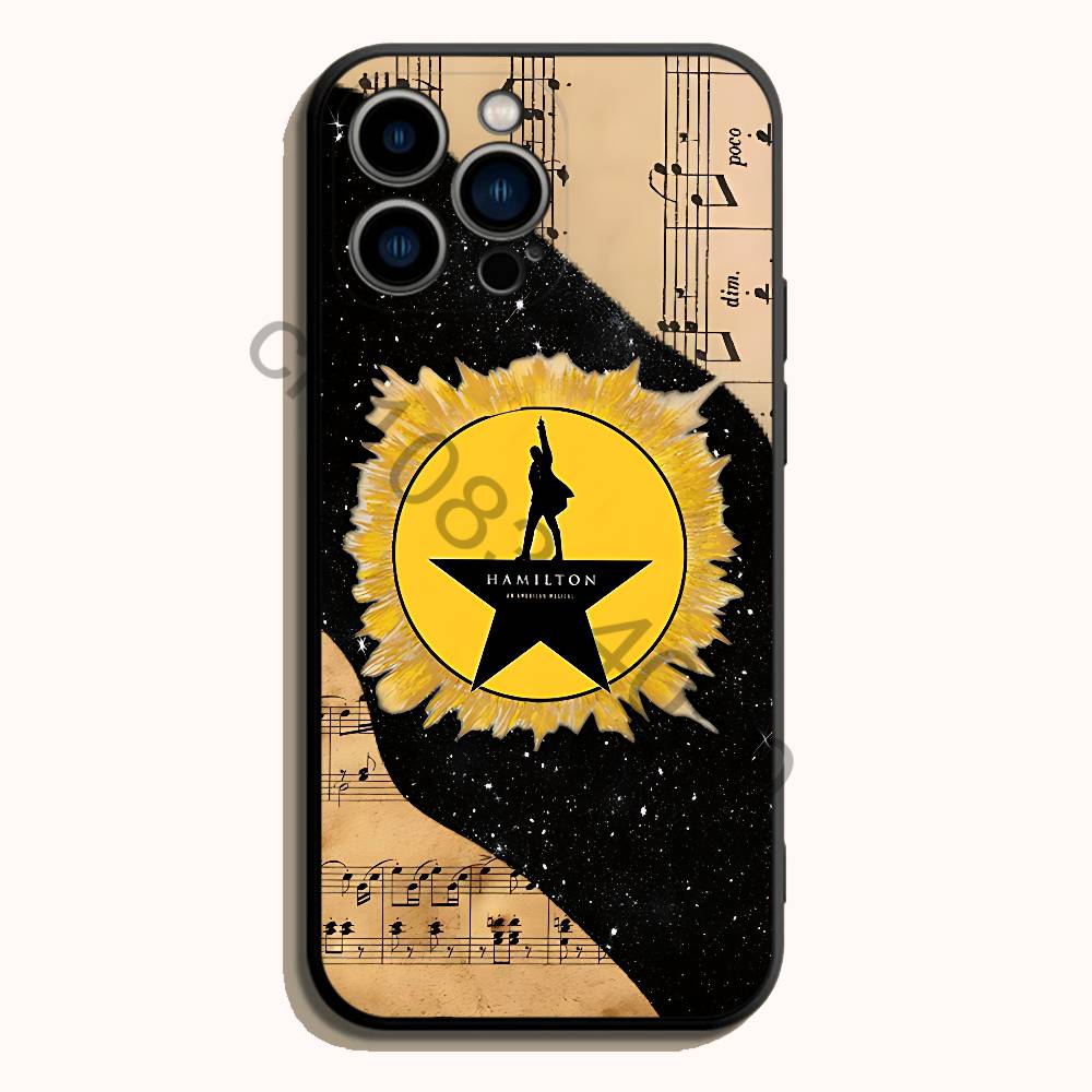 Hamilton Musical Lyrics Zwarte - Phone Cases Hamilton recensie en prijs