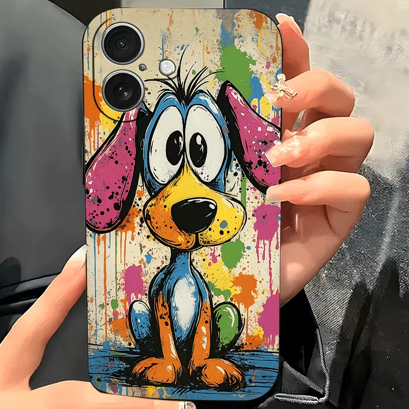 Graffiti gekleurde puppy TPU t - Phone Cases Otterbox recensie en prijs