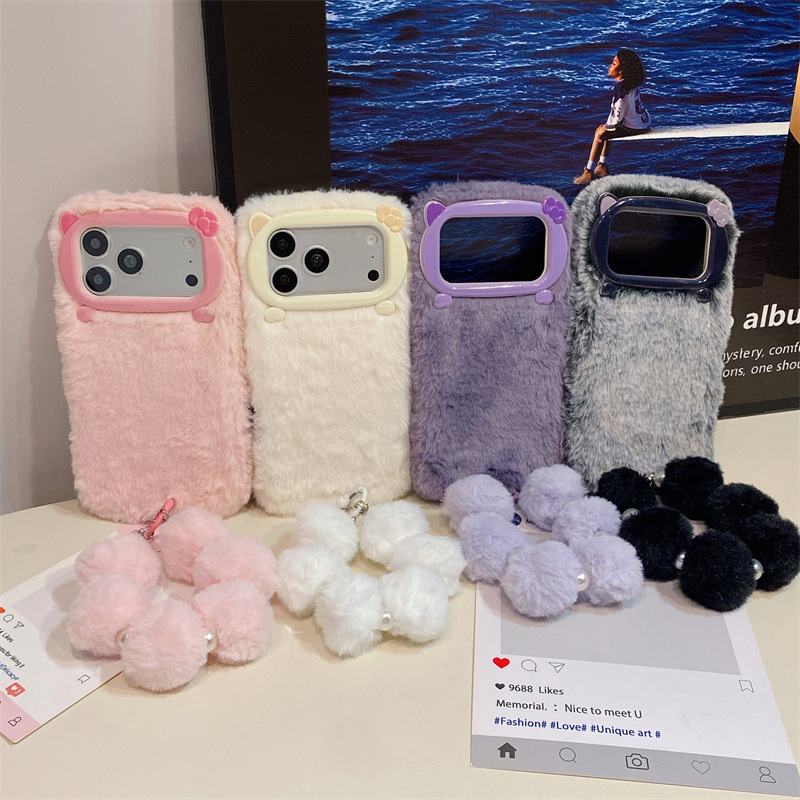 Luxe effenkleurige pluche tele - Phone Cases For Iphone 17 recensie en prijs
