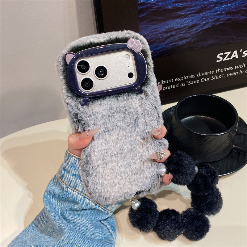 Luxe effenkleurige pluche tele - Phone Cases For Iphone 17 recensie en prijs