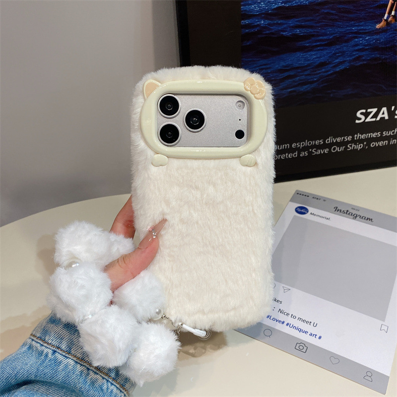 Luxe effenkleurige pluche tele - Phone Cases For Iphone 17 recensie en prijs