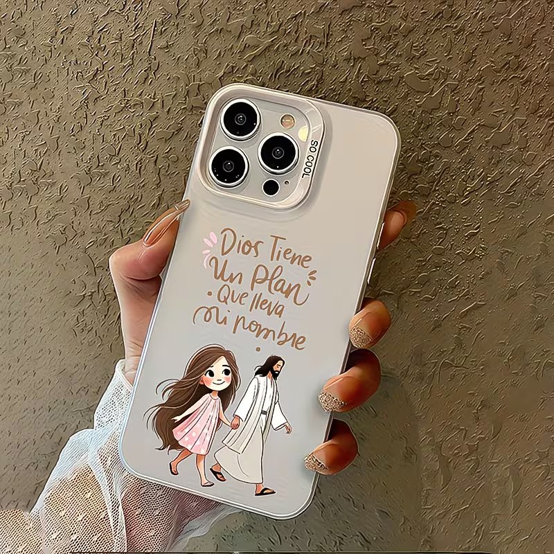 Schattig meisje loopt met God  - Phone Cases Girls recensie en prijs