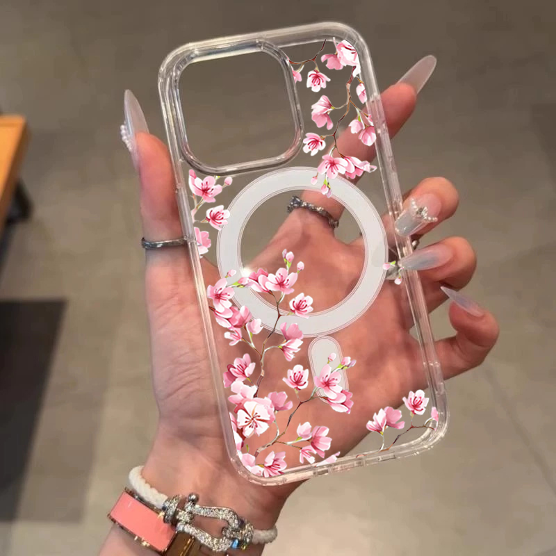 Luxe roze INS bloemen hoesje v - Phone Cases Transparent recensie en prijs