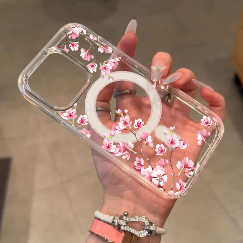Luxe roze INS bloemen hoesje v - Phone Cases Transparent recensie en prijs