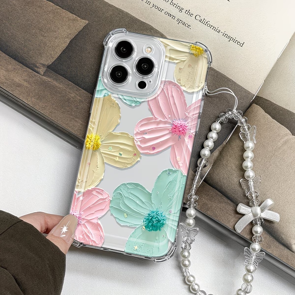 Kleurrijke Bloemen Transparant - Phone Cases Drop Proof recensie en prijs