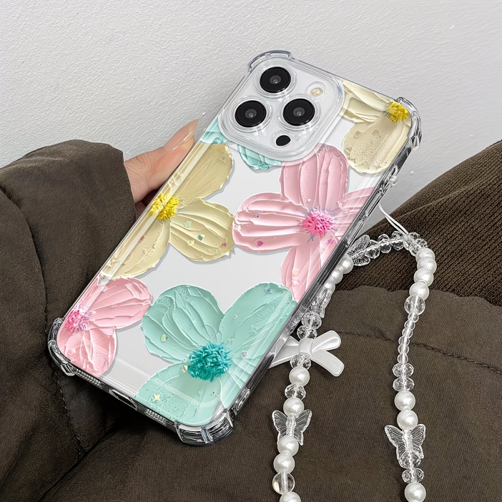 Kleurrijke Bloemen Transparant - Phone Cases Drop Proof recensie en prijs