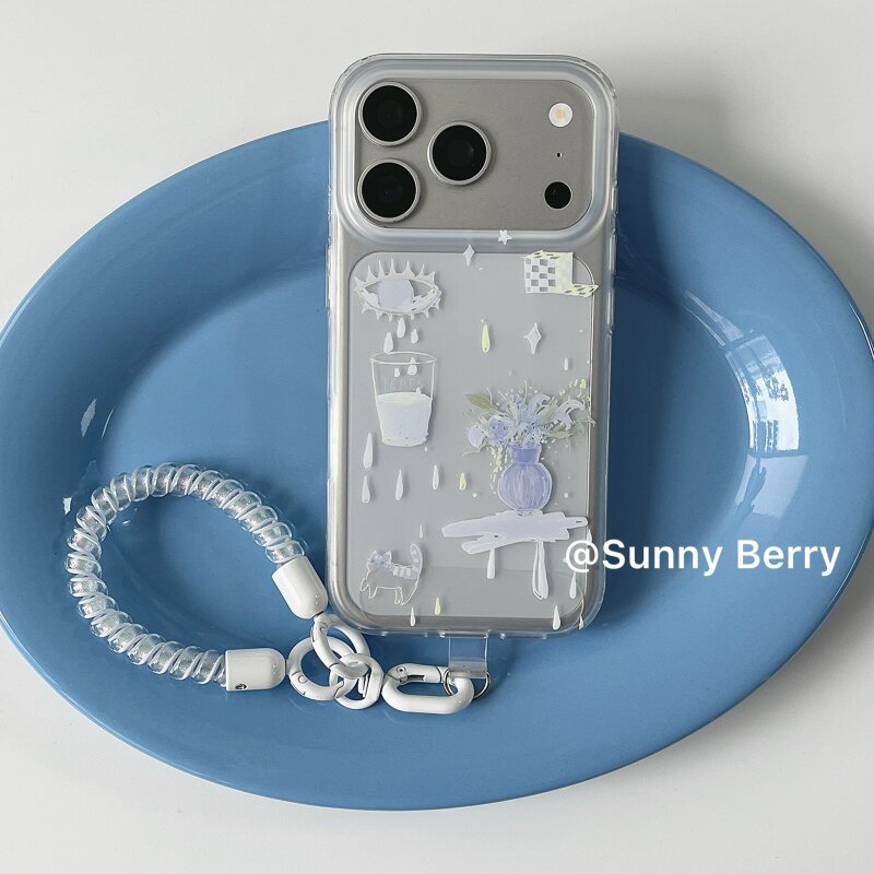 Koreaanse Ins Blue Tear Vase I - Phone Cases Korea recensie en prijs