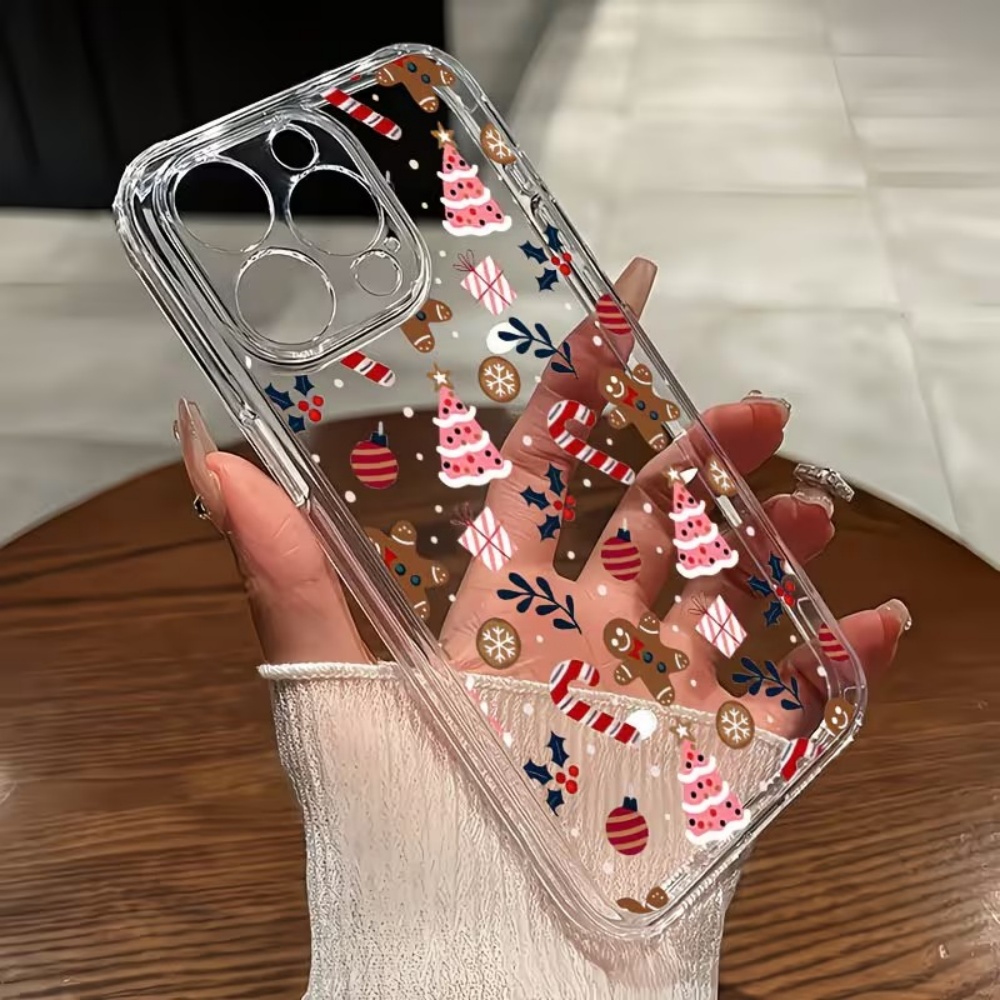 Kerstmis-thema transparante te - Phone Cases Drop Proof recensie en prijs