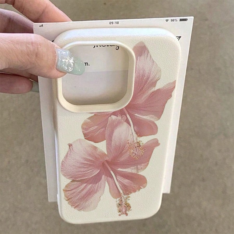 Roze Hibiscus Elegante Hoge Es - Phone Cases Drop Proof recensie en prijs